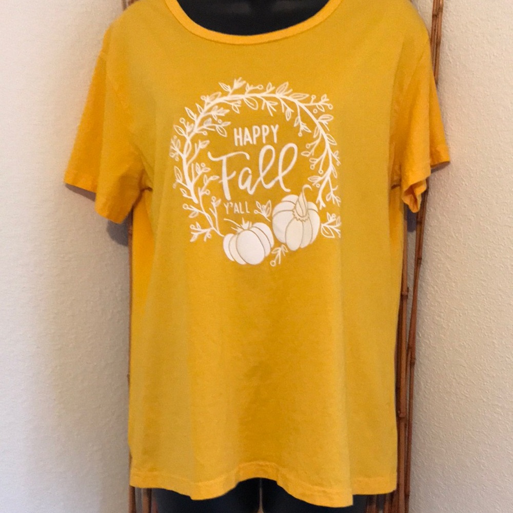 XL Gold “Happy Fall” Tee